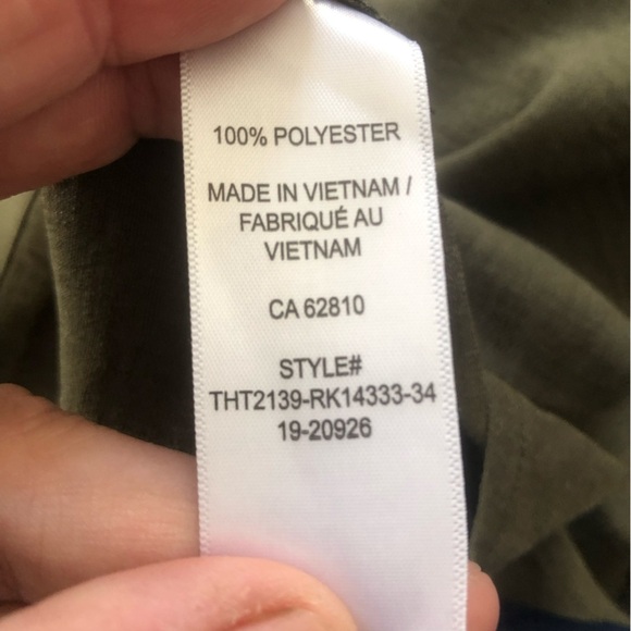 Ricki's olive green Sleeveless Blouse with Mandarin Collar- size xxl- - Picture 8 of 9